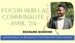 🇨🇩 Avril 2024 : Rencontrez Richard Dushime